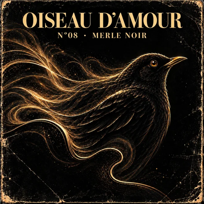 Oiseau d’amour — VIII · Huit — Merle noir